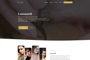 Die Website des Piercing- und Permanent Make-up Studios "Luxuszeit". Ein Referenz-Projekt von WEBIT4YOU